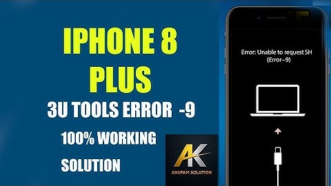 Fix iPhone 8 Plus 3uTools Error -9 ❌ | 100% Working Solution 2025 | Restore/Update Fix
