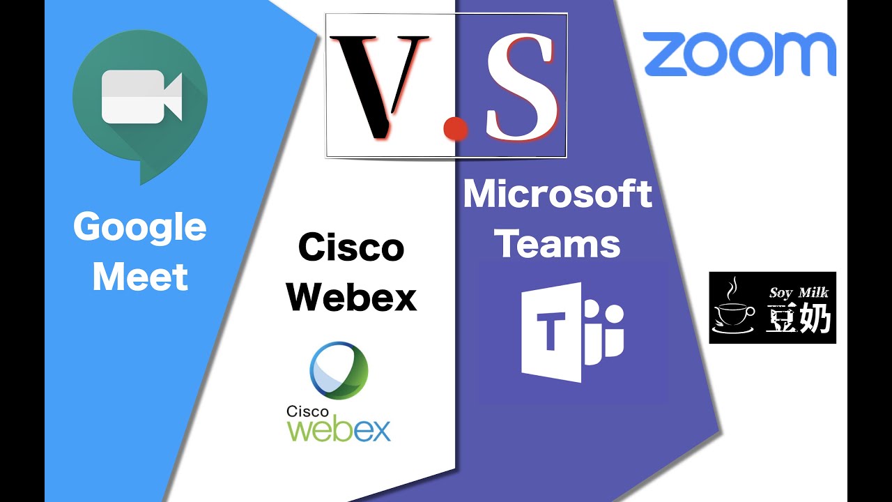 How To Google Meet Zoom Microsoft Teams Cisco Webex Meetings Comparison å››ç¨®ç·šä¸Šæœƒè­°è»Ÿé«