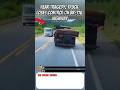 The Moment the Truck Swerved Because the Driver Fell Asleep! 😱#shortvideos #truckroll