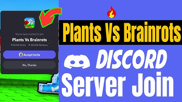 How To Join Plants Vs Brainrots Discord Server