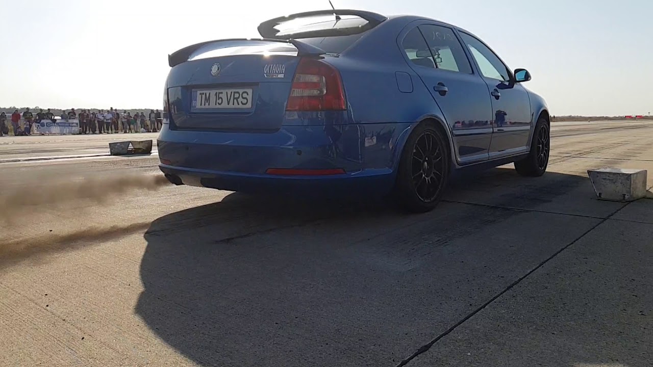 Octavia 2 rs awd slow motion 4th run 13.6 - YouTube