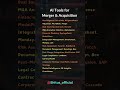 AI Tools for Merger &amp; Acquisition (M&amp;A)