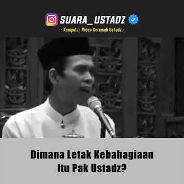 dimana letak kebahagiaan??  ustad abdul somad menjawab.