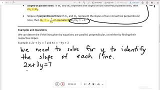 Guided notes parallel and perpendicular lines