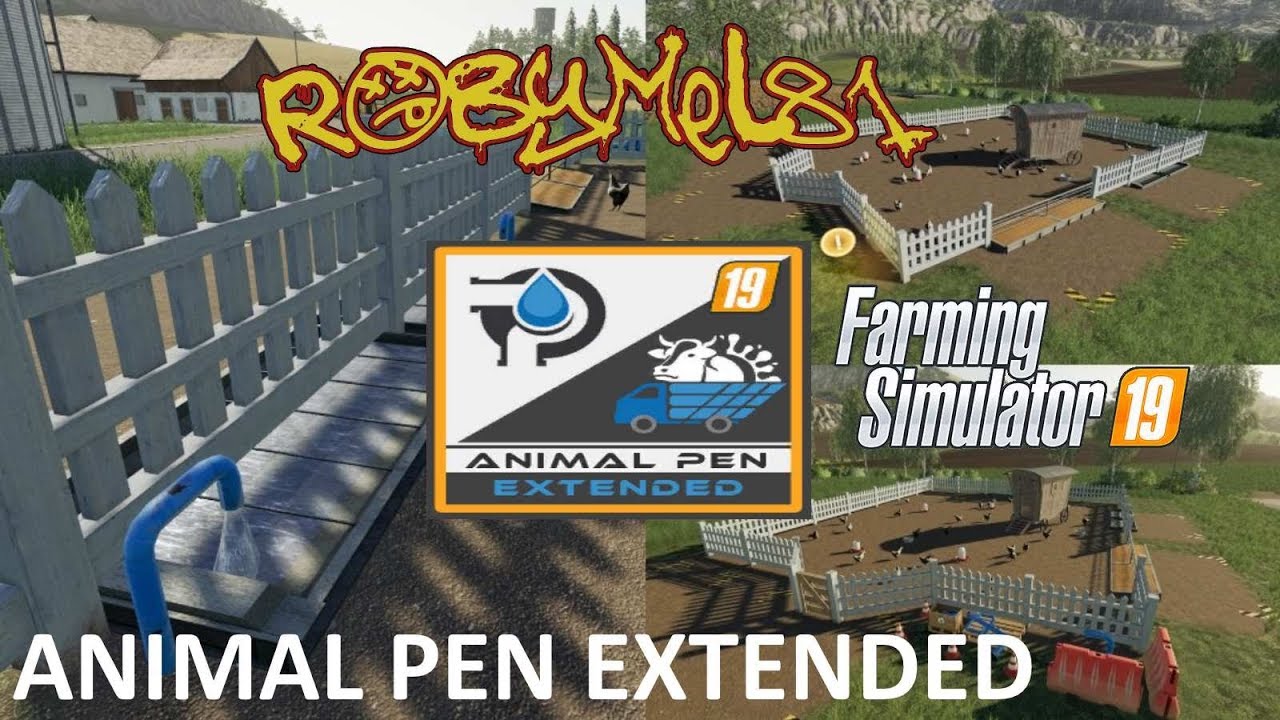 Farming Simulator 2019 ITA Animal Pen Extension TEST MOD YouTube