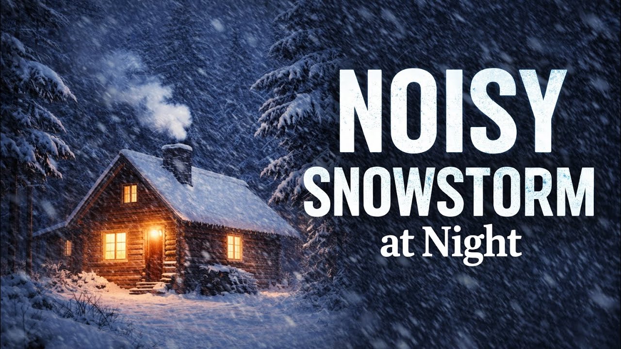 Loud Snowstorm Sounds for Sleep 2 Hours of Heavy Blizzard & Howling ...