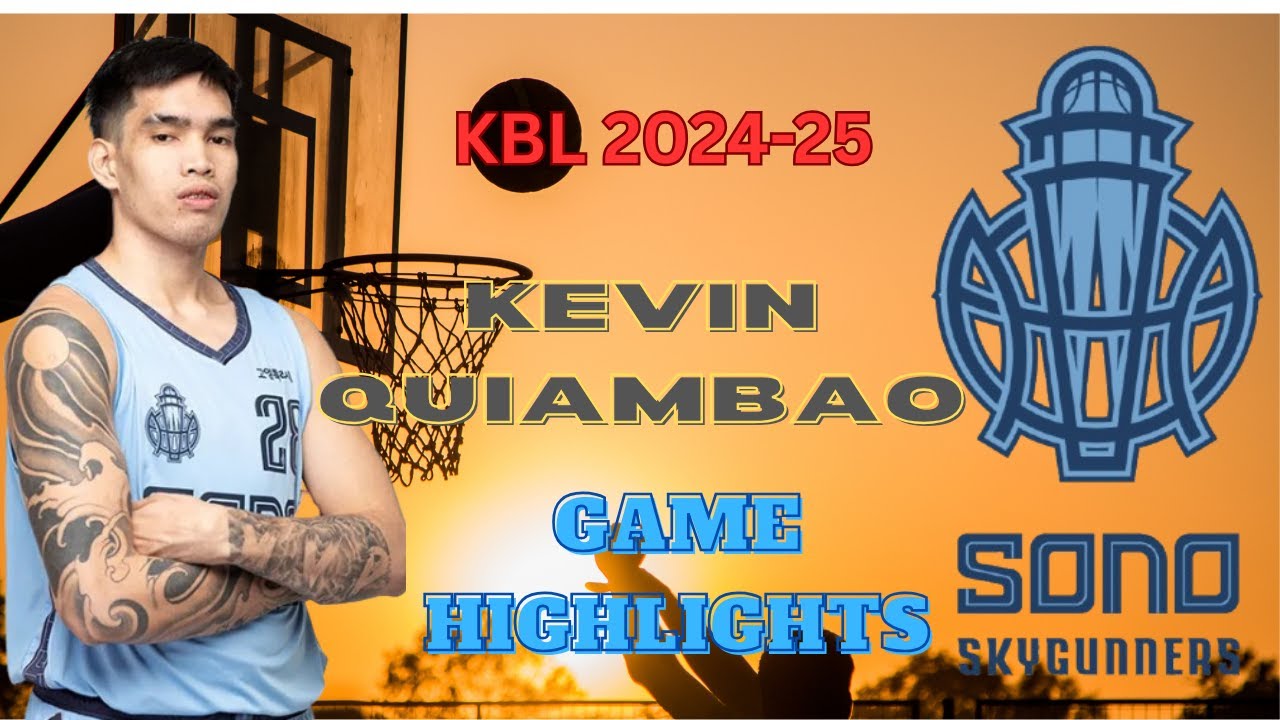 Kevin Quiambao Game Highlights | Goyang SONO Skygunners vs. Anyang JKJ Red Boosters | KBL 2024-25