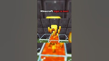 Minecraft logic is best #minecraft #short #shorts #subscribe #shortvideo #shortsfeed