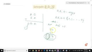 Solve the cryptarithm : A B +B A =\ D A D \  | 8 | PLAYING WITH NUMBERS | MATHS | RD SHARMA | Do... screenshot 5