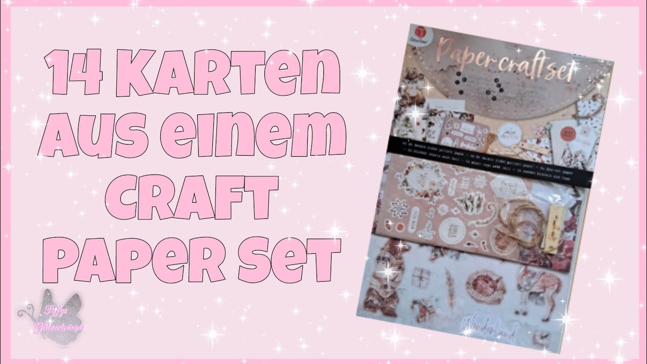 💕 14 Karten aus einem Paper Craft Set 💕 von Action - YouTube