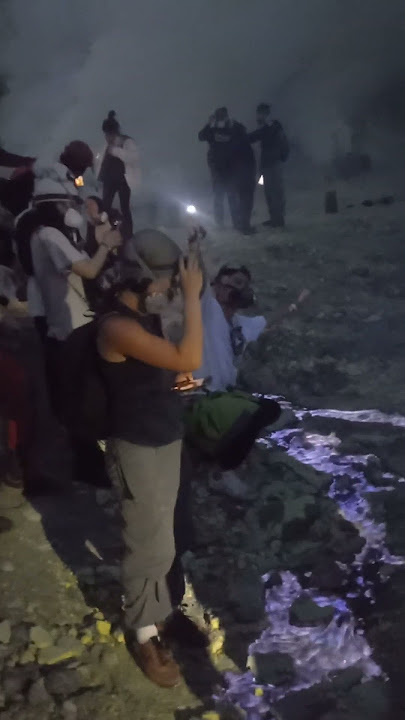 Rare Blue Fire Phenomenon at Mount Ijen