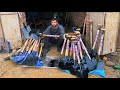 The process of mass producing shovels   old factory manufacturing