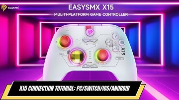 How to connect game controller to PC/Switch/iOS/Android wirelessly? - EasySMX X15 Tutorial