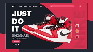 Responsive Nike Landing Page Website Design | ReactJS + Vite + CSS | Source Code Available