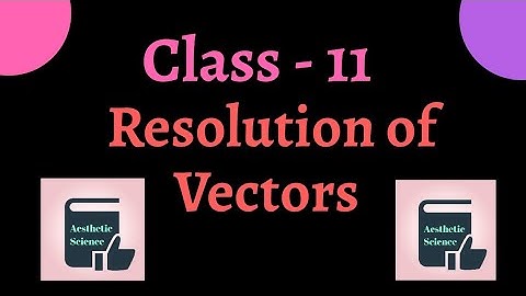 Resolution of Vectors Class 11 | Rectangular Components of Vectors Class 11 #Cbse #aestheticscience