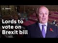 Brexit: Lords expected to vote against government’s internal market bill