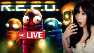 FIRST TIME PLAYING R.E.P.O WITH FRIENDS!! (Im scared)