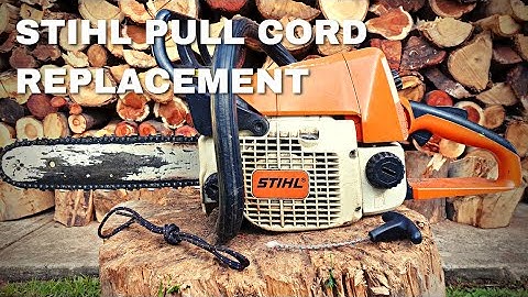 Hoe vervang je een kapotte startkoord op een Stihl kettingzaag?