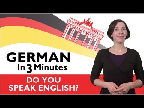 Learn German - German In Three Minutes - Do You Speak English?