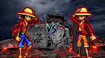 TC Luffy (all form) (New) VS Wano Luffy V2 (all form) in Jump Force Mugen