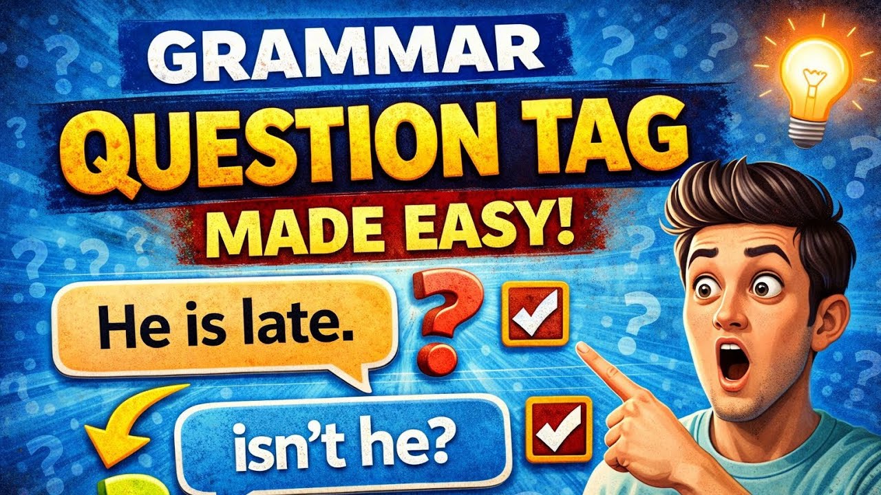 Question Tag samjha = English marks pakke! One Shot | SSC CGL