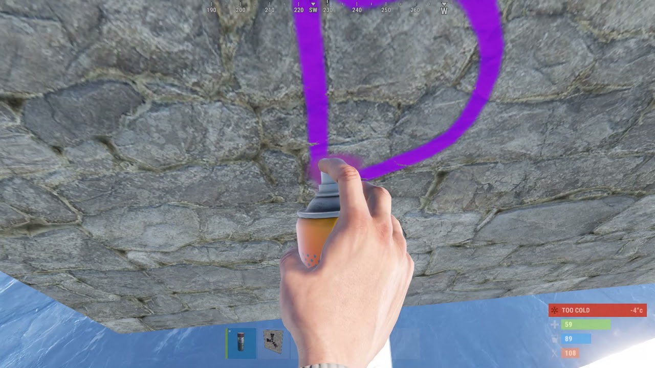 Rust Graffiti  (found on rust staging branch) * back in the game, for skinning and graffiti *