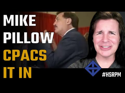 Mike 'Pillow' Lindell yells at reporters during CPAC