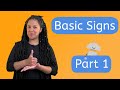 Basic signs part 1  american sign language for kids