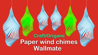 DIY - Easy Paper Wind Chime Wallmate Making | New Craft & Origami Ideas 2021 | Creative Classroom