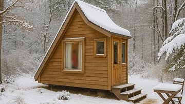 Builds a Stunning Tiny House from Scratch in 9 Months | Full Process 🛠️