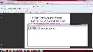 Twice around the tree algorithm for Traveling salesman problem