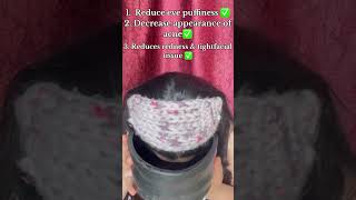 Benefits of ice water facial 💦 #summerskincare #icefacial #ytshorts #skincare #ytshorts #viral #diy