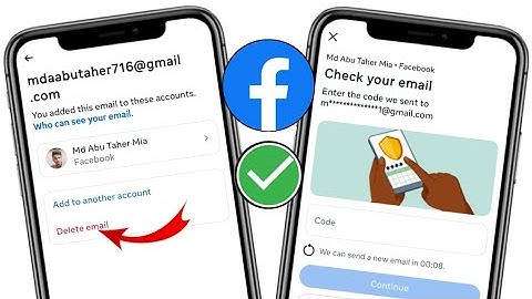 How to Remove Gmail from Facebook | Check your email problem | Email remove problem Solution ..