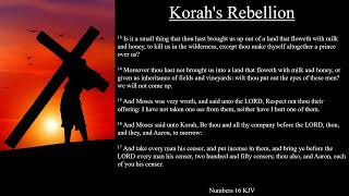 Numbers 16:1-22 KJV | Korah's Rebellion