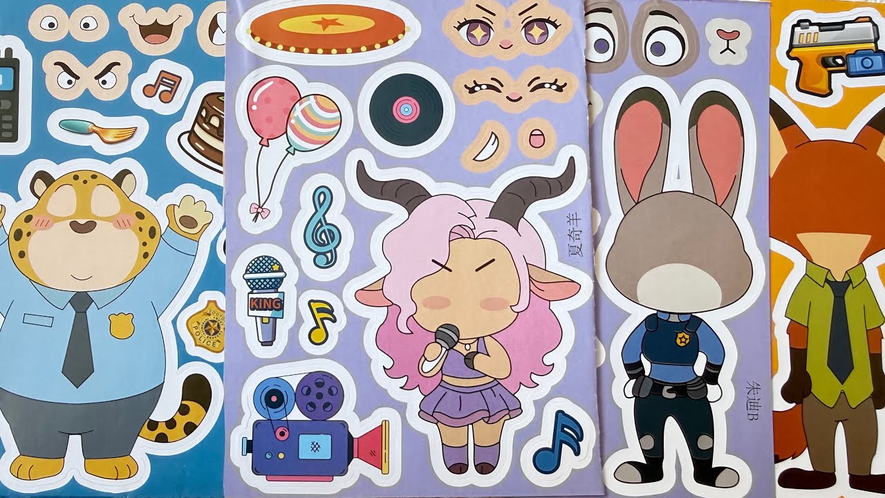 YOU WON’T BELIEVE These ZOOTOPIA Stickers 😱🐰🦊 SO CUTE!!!