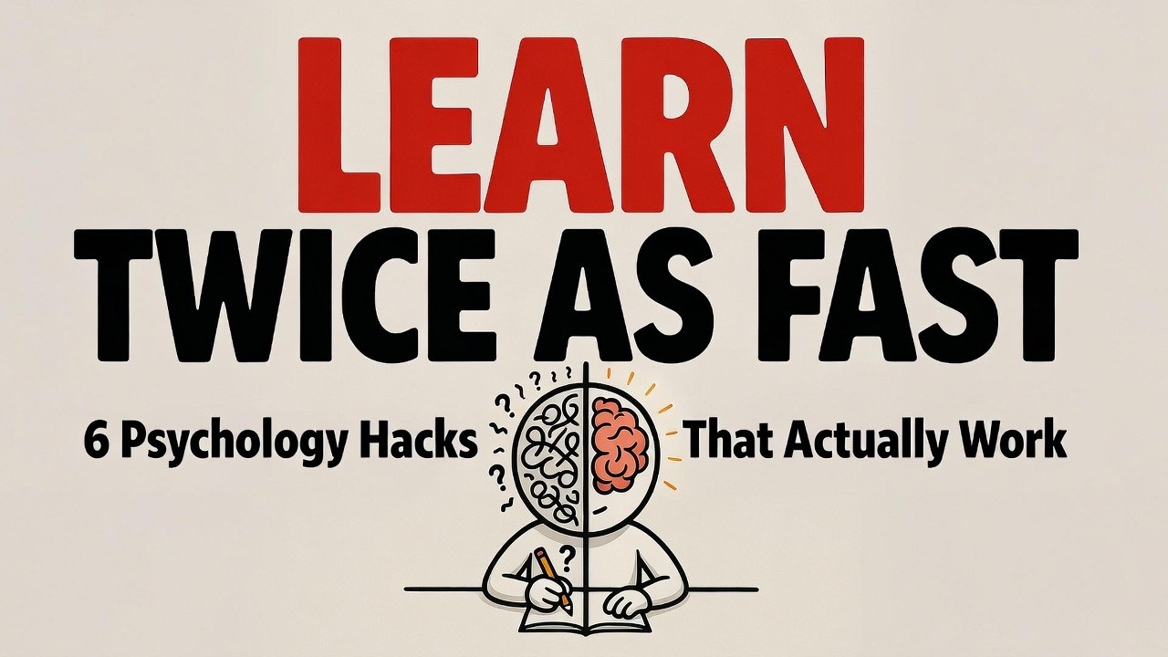 6 Psychological Hacks to Learn Twice as Fast and Remember Forever