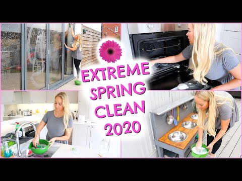 EXTREME SPRING CLEAN WITH ME! DEEP CLEANING MOTIVATION  EMILY NORRIS