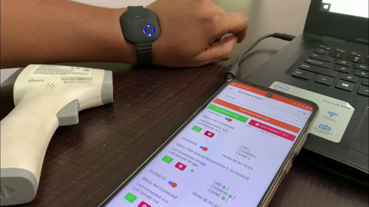 Monitor Body Temperature (24/7) of all users in a single dashboard