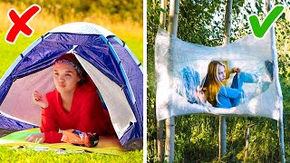 キャンプのためのクレバーなトリックとアイデア26選 || 知っておくと便利な旅行のハック