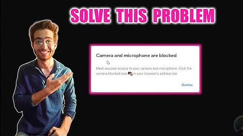 Camera And Microphone Are Blocked In Google Meet !! Solve This Problem !! pctechno