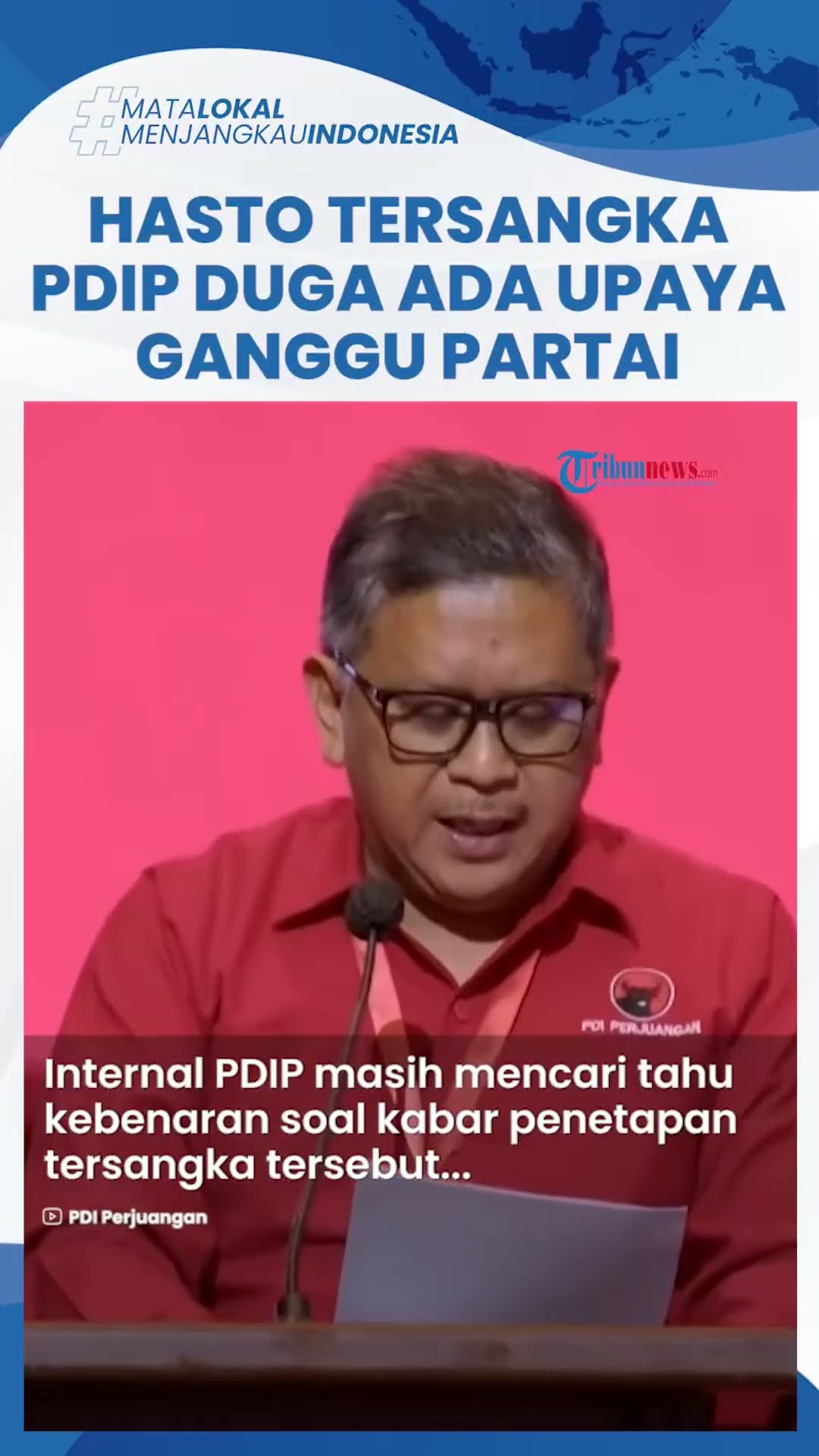Reaksi Keras PDIP soal KPK Jadikan Hasto Tersangka Kasus Harun Masiku: Politisasi Hukum Kuat Sekali