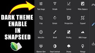SNAPSEED - Dark Theme | How To Enable Dark Theme In Snapseed | Dark Mode Enable In Snapseed
