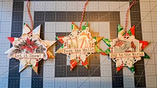 DIY 🌟  Danish Star 🌟  Christmas Junk Journal Embellishments