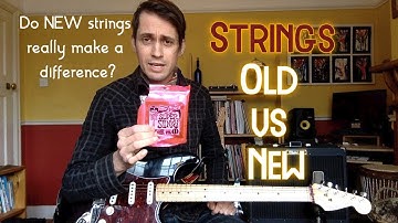 Old vs New Strings | Can YOU hear a difference? | Electric Guitar String Comparison