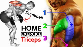 تمارين الترايسبس بالدمبل بطرق مختلفة وفعالة |  ?Triceps workout ?