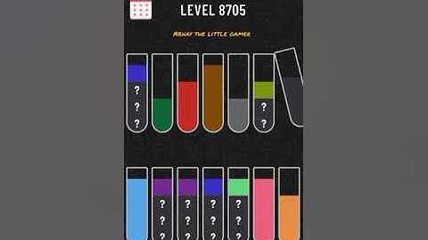 Water sort puzzle level 8705