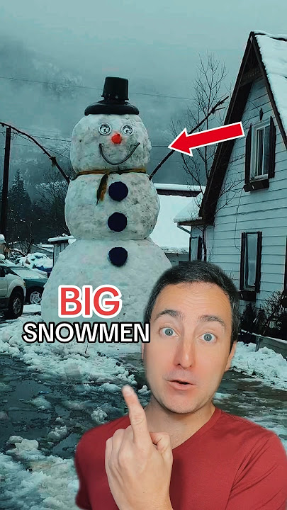 The Biggest Snowmen #shorts
