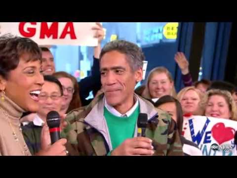 Golden Voice Ted Williams Visits GMA ABC News