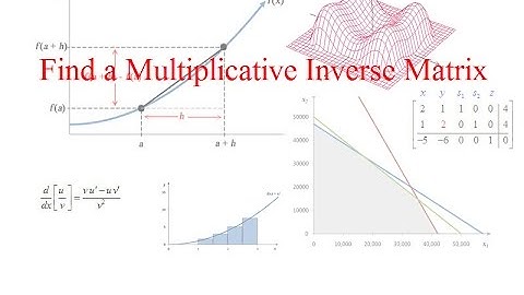 Find a Multiplicative Inverse Matrix