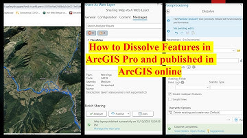 How to Dissolve Features in ArcGIS Pro and published in ArcGIS online